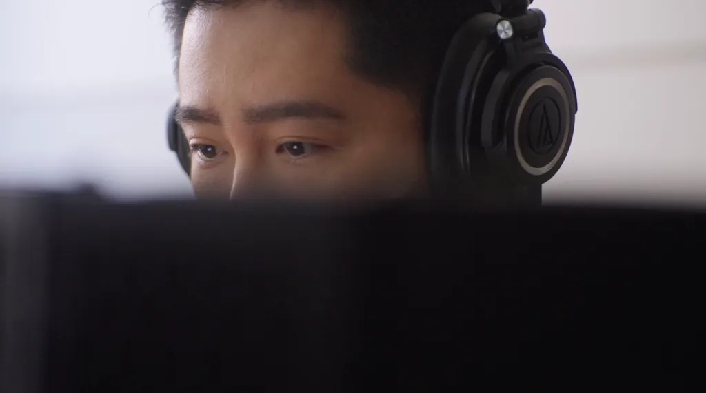 A person focused on their work